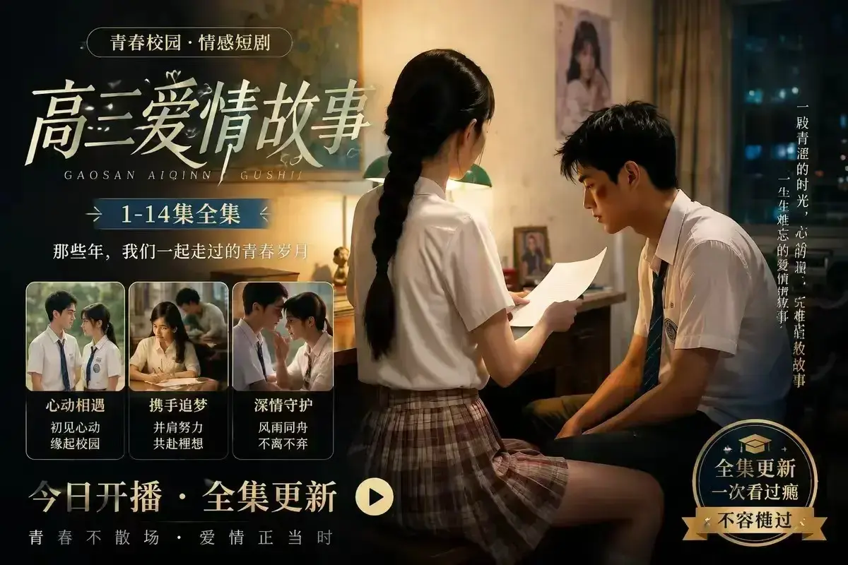 《B中爱情故事》未删减完整版-AI校园短剧误会篇-4KHDR高清画质-百度网盘在线秒存