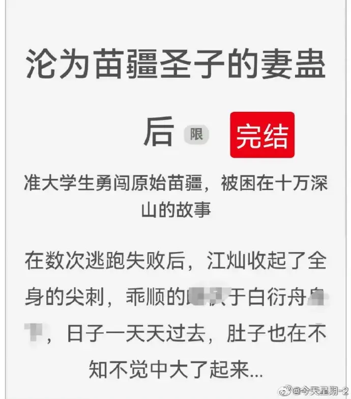 《沦为苗疆圣子的妻蛊后》全集txt下载-沦为苗疆圣子的妻蛊后免费阅读-狐狸雨小说全文在线阅读-完结版百度云资源